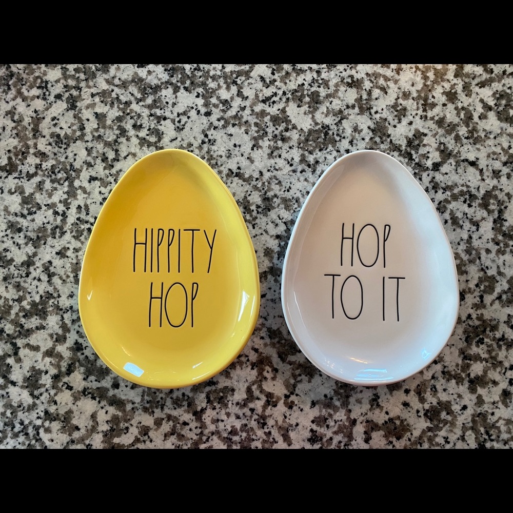 Rae Dunn Easter Egg Plates